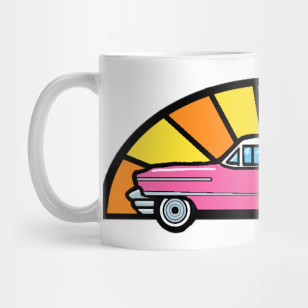 Classic Pink Cadillac by Mighty Fine Arts